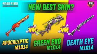 Green Flame Draco Evo M1014 Vs Incubator Apocalyptic M1014 Vs Death Eye  Best M1014 Skin Freefire [upl. by Roswald]