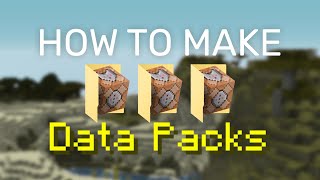 How to Make a Datapack Minecraft 120116 Datapack Tutorial [upl. by Llenahc]