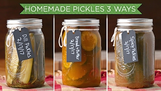 3 Ways To Make Homemade Pickles [upl. by Salman]