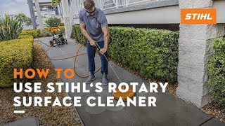 How to Use STIHL Rotary Surface Cleaner  How to [upl. by Ikairik]