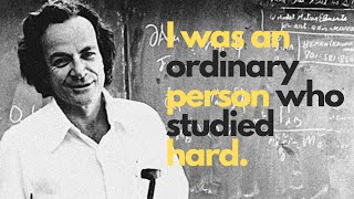 Theres no such thing as MIRACLE Richard Feynman advice to students  selfimprovement video [upl. by Eelsnia583]