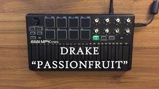 Passionfruit  Drake Instrumental cover AKAI MPK mini MK2 Black OVN [upl. by Khai845]