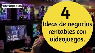 4 Ideas de Negocios Rentables con Videojuegos [upl. by Akenna]