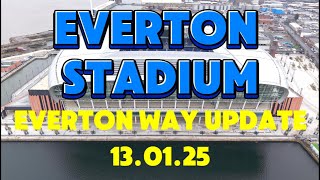 NEW Everton Stadium Bramley Moore dock 130125 [upl. by Ciryl]