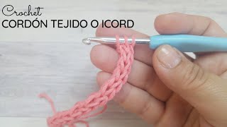 Cordón tejido a crochet o Icord [upl. by Astraea]