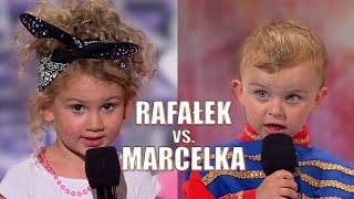 Rafałek vs Marcelka Najmłodsi uczestnicy programu Mam Talent [upl. by Magan]