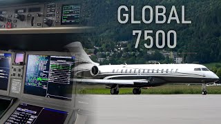 Bombardier Global 7500  Next Gen Private Jet Cockpit Tour [upl. by Helyn]