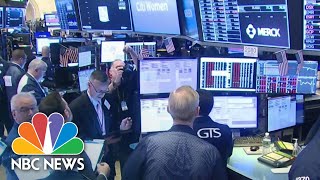 Stock Trading Halted After Markets Plunge At Market Open  NBC News [upl. by Ahtanaram230]