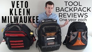 Veto Pro Pack vs Klein vs Milwaukee  Service Tool Backpack Review [upl. by Landbert]