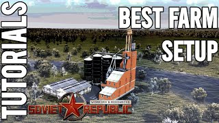 Best Farm Setup  Tutorial  Workers amp Resources Soviet Republic Guides [upl. by Nnaassilem]