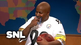 Weekend Update James Harrison On His Historic Interception  SNL [upl. by Centonze515]