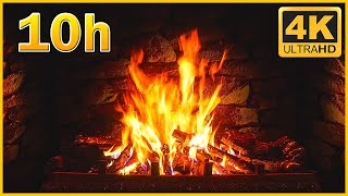 Fireplace 10 Hours 4K No Ads 🔥 [upl. by Weight666]