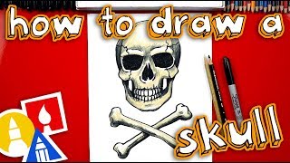 How To Draw A Realistic Skull And Crossbones [upl. by Auburn347]