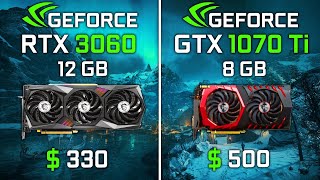 NVIDIA RTX 3060 vs GTX 1070 Ti  Test in 6 Games [upl. by Estrellita931]