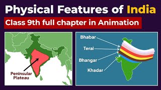 Physical Features of India Class 9 full Chapter in Animation  Class 9 Geography Chapter 2  CBSE [upl. by Gavan]