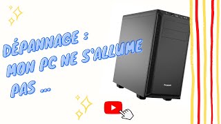 Dépannage  mon PC ne démarre pas [upl. by Jasisa679]