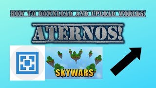 Aternos How To Upload amp Download Worlds Aternos MC [upl. by Lekkim]