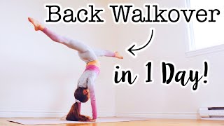 How to do a Back Walkover in One Day [upl. by Anivol98]