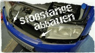 FrontStoßstange demontieren Skoda Fabia [upl. by Tannen]