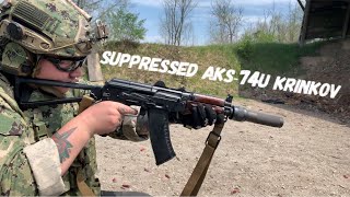 Russian AKS74U Krinkov  Dead Air Wolverine PBS1 Suppressor [upl. by Anhcar458]