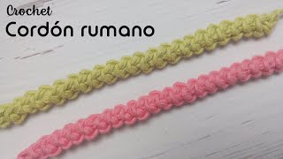 Cordón rumano a crochet [upl. by Ramyar]