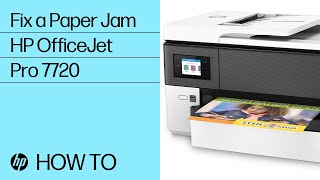 Fixing a Paper Jam  HP OfficeJet Pro 7720 7730 7740 Wide Format AIO Printers  HP [upl. by Boy]