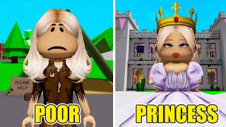 POOR TO PRINCESS Brookhaven Roleplay [upl. by Adnovaj341]