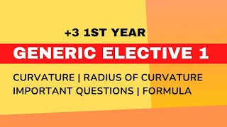 GE1 Maths  BSc 1st Year  Radius of Curvature [upl. by Natasha]