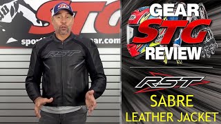 RST Sabre Leather Jacket Review  Sportbike Track Gear [upl. by Lalise]