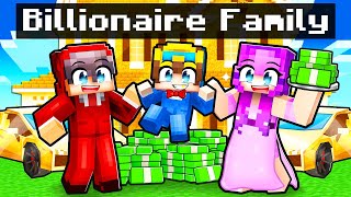 Adopted By A BILLIONAIRE FAMILY In Minecraft [upl. by Ulland]