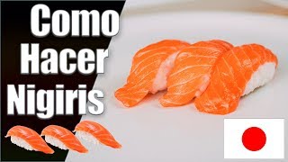 Como Hacer Nigiris de Salmón  Juan Pedro Cocina sushi [upl. by Robinet]