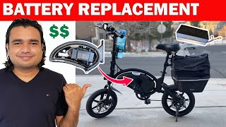 HOW To Replace Battery and Cost Jetson Bolt Pro Folding Electric Bike From Costco 2021 [upl. by Ateiram]