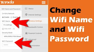 How to change wifi password  tenda router  tenda router setup [upl. by Silma]