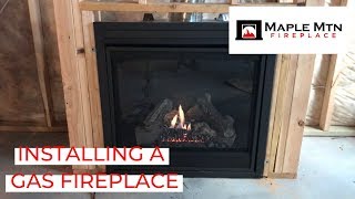 Installing A Gas Fireplace [upl. by Buckler357]