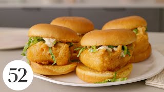 Crispy BeerBattered Fish Sandwich  Food52  ABO [upl. by Blankenship]