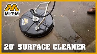 20 inch Surface Cleaner  Pressure Washer Accessory [upl. by Ahtekal648]