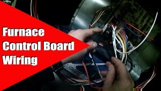 HVAC Furnace Control Board Wiring [upl. by Yriek43]