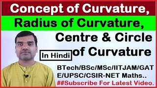 Curvature Radius of Curvature and Centre of Curvature in hindi [upl. by Oiliduab]