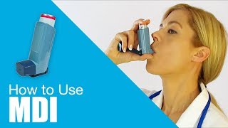 How to use Metered Dose Inhaler MDI [upl. by Allenod]