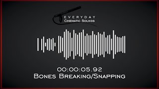 Gruesome Bones Breaking and Snapping  HQ Sound Effects [upl. by Larimer]