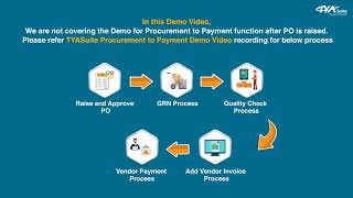 Vendor Supplier Management Software  Features amp Demo  TYASuite [upl. by Accever]