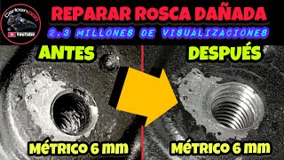 🔩TRUCO  REPARAR ROSCA DAÑADAdel mismo diámetro😍 [upl. by Aninotna576]