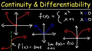 Continuity and Differentiability [upl. by Airtal932]