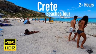 Crete Greece 4KHDR Best Beaches in Greece 4K 2021  Tourister Tours [upl. by Nnuahs]