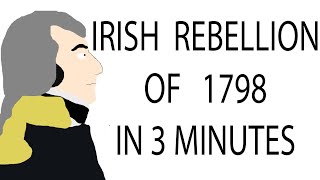 Irish Rebellion of 1798  3 Minute History [upl. by Craner113]