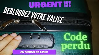 Débloquer code valise 1 minute [upl. by Barbey342]