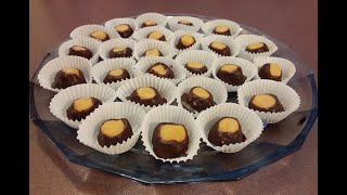 How To Make Easy Homemade Peanut Butter Buckeyes [upl. by Tamra318]