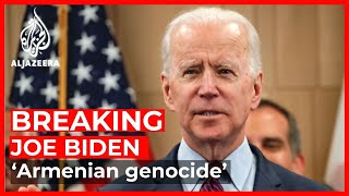 US President Joe Biden officially recognises ‘Armenian genocide’ [upl. by Tressia45]