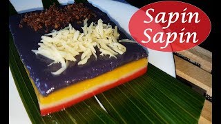 Sapin Sapin  How to make Sapin Sapin  kakanin recipe [upl. by Niki]