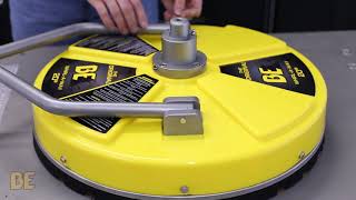 BE Whirlaway Rotary Flat Surface Cleaner Pressure Washer Attachment Unboxing amp Setup [upl. by Gradey579]